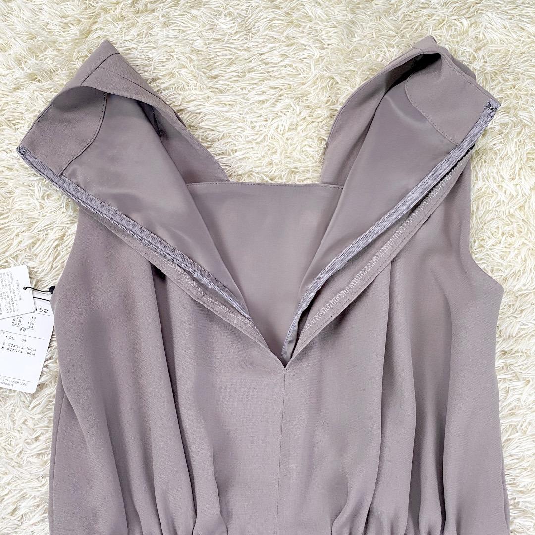 【未使用品】エメ ストレートパンツオールインワン パンツドレス 9 グレー