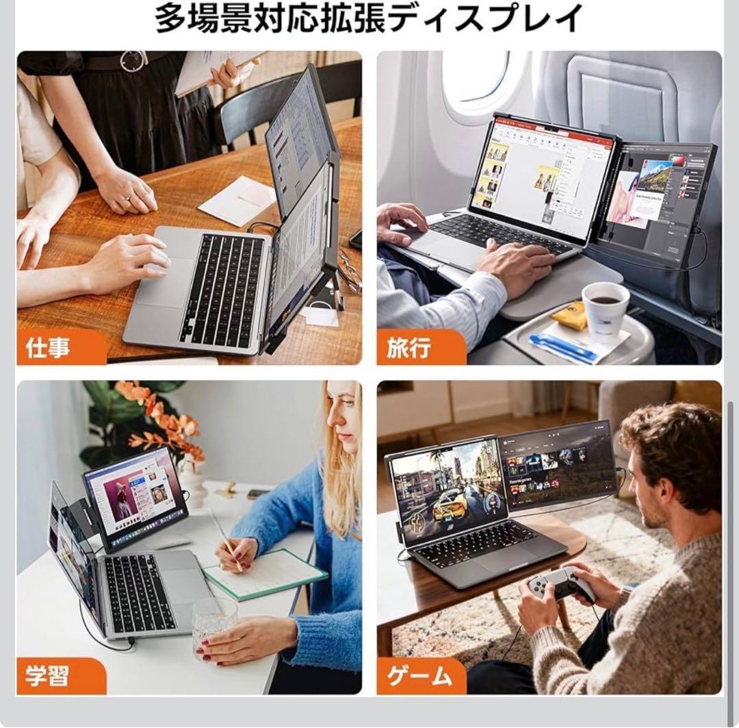 デュアルモニター Omiodo 14.1インチ 1200P FHD