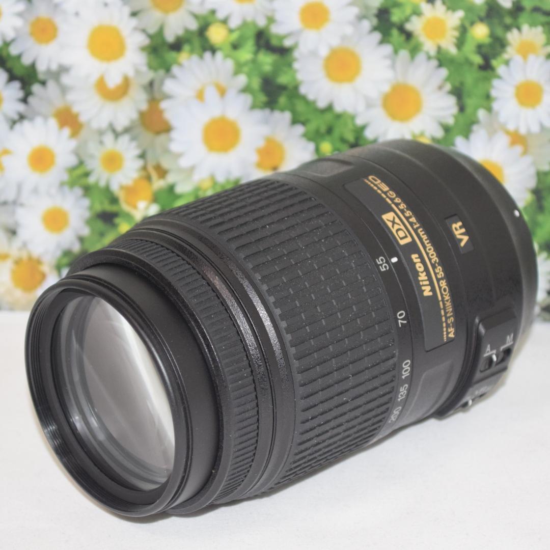 美品❤ニコン Nikon 55-300㎜❤超望遠レンズ❤手振れ補正付き❤