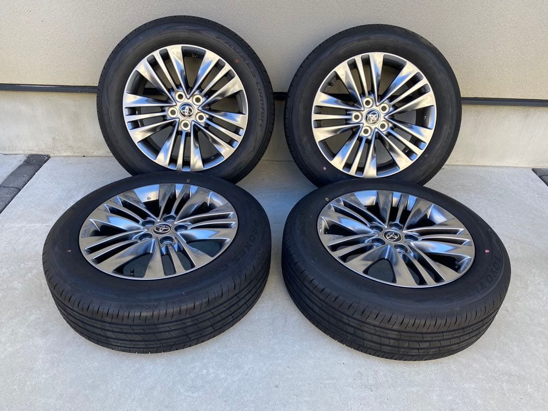 新車外し アルファード40系純正18インチ 夏タイヤホイール4本