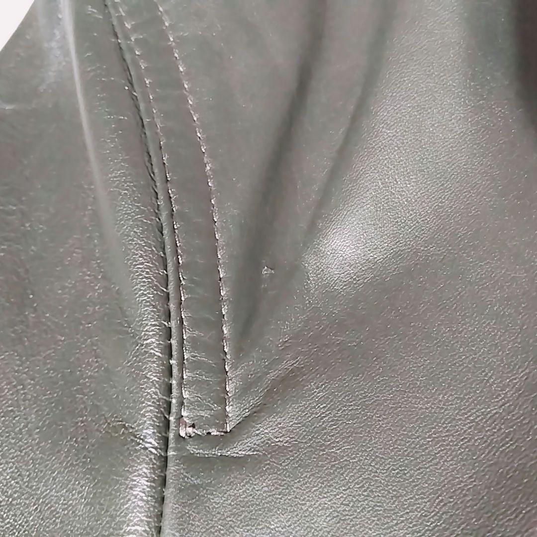 【タグ付 極美品 希少色】エンメティ　JURI　シングルライダースジャケット