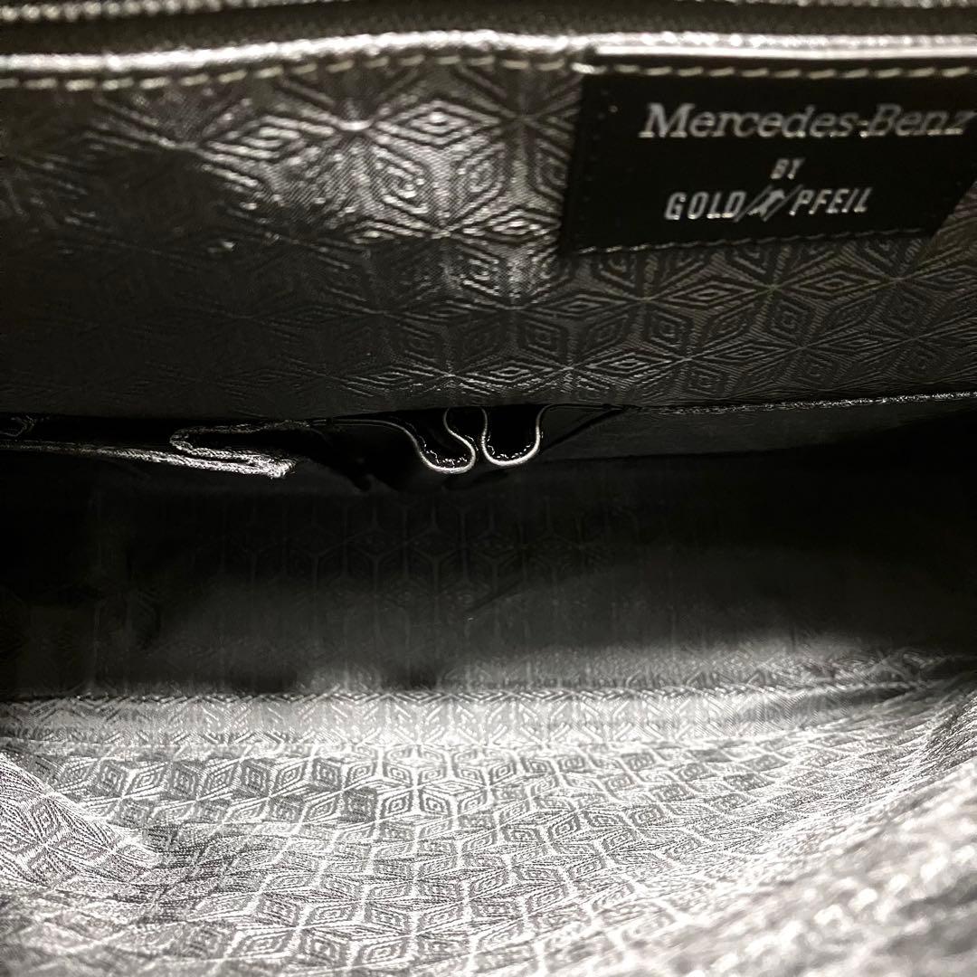 美品✨ゴールドファイル×メルセデスベンツ コラボ レザー ショルダーバッグ
