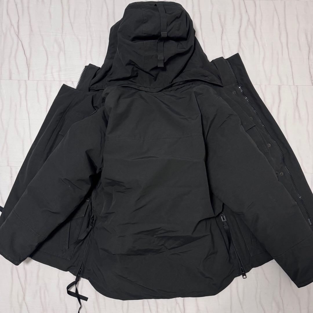L相当✨カナダグースブラックレーベル メイトランドパーカー 2way ダウン 黒