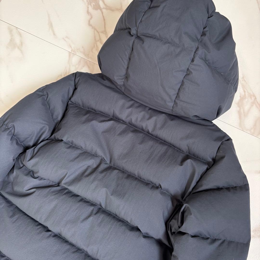美品◆THE NORTH FACE ウィンドストッパー ダウンシェルコート 紺