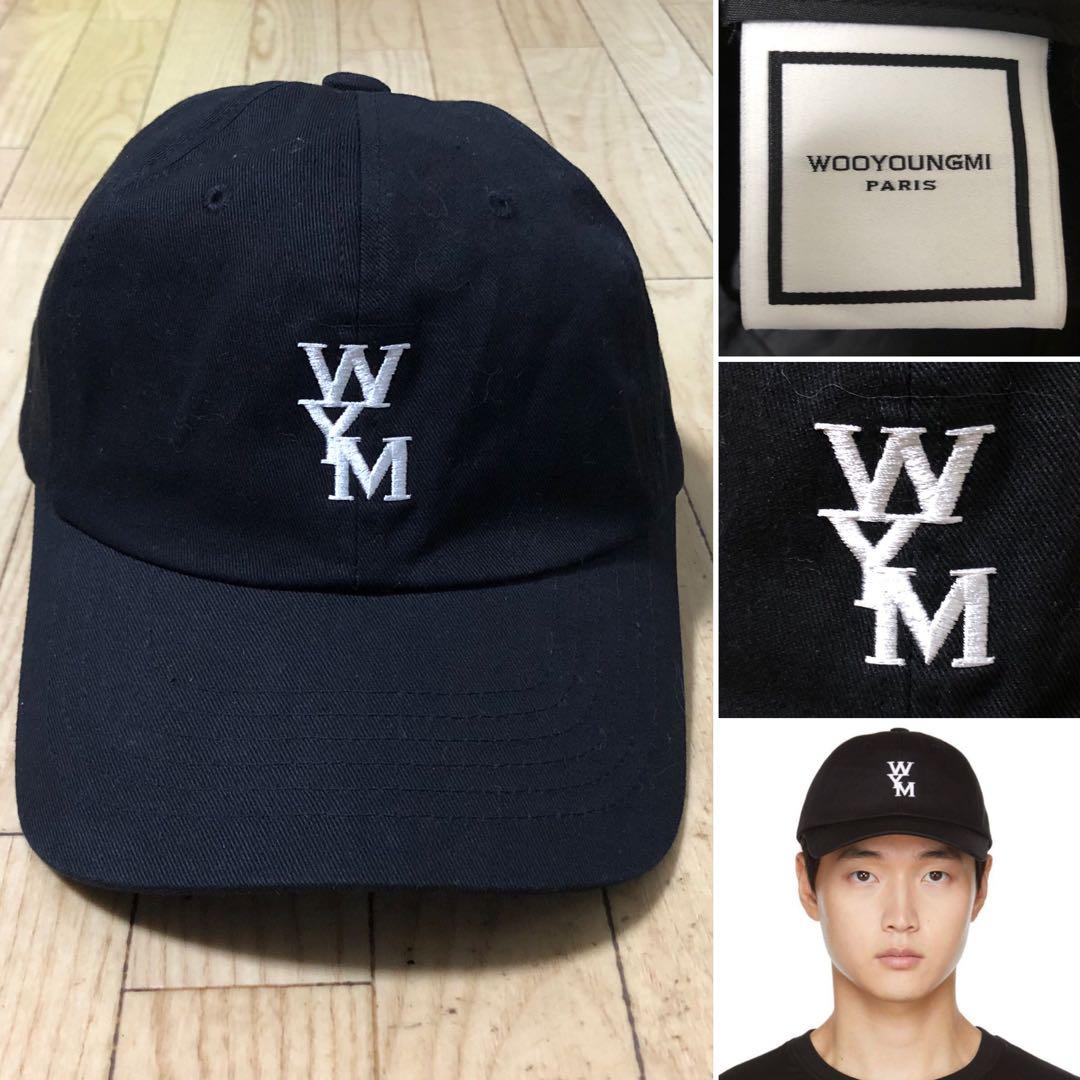 新品同様❗️wooyongmi ウーヨンミ WYM ロゴ ボールキャップ 黒