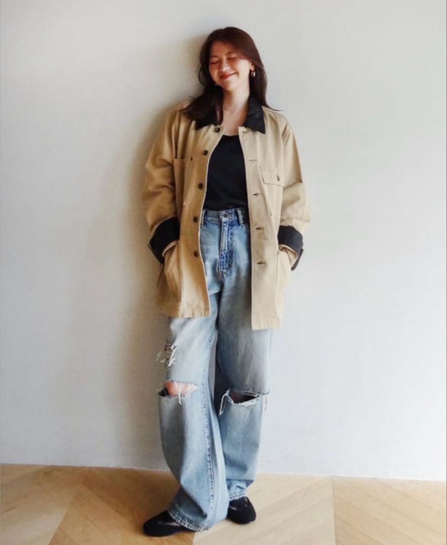 ECO Leather collarカバーオール