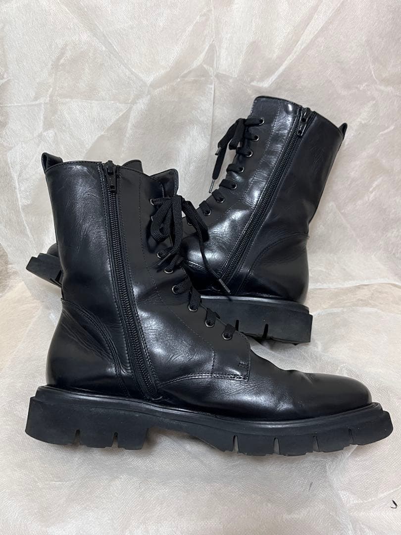 Luca Grossi タンクソールレースアップブーツ