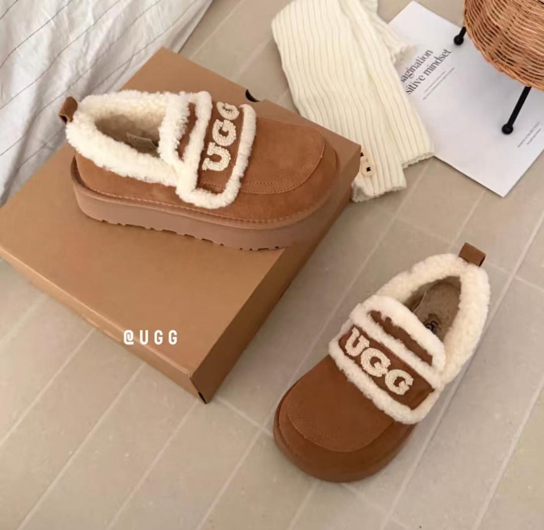 UGG アグ　チェスナット スリッポンムートンブーツ 厚底 24cm