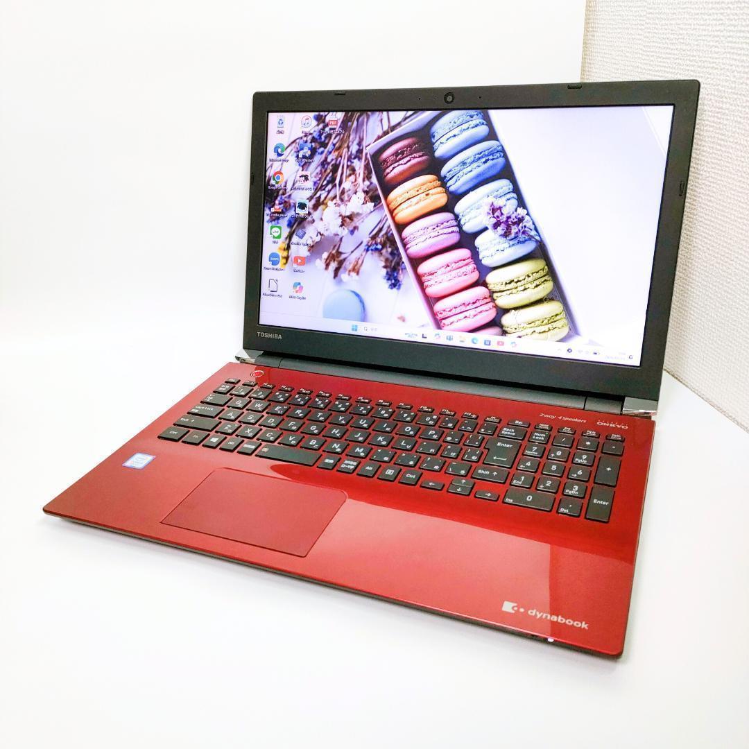 第8世代i3✨️SSD512GB/オフィス/Windows11/赤ノートパソコン