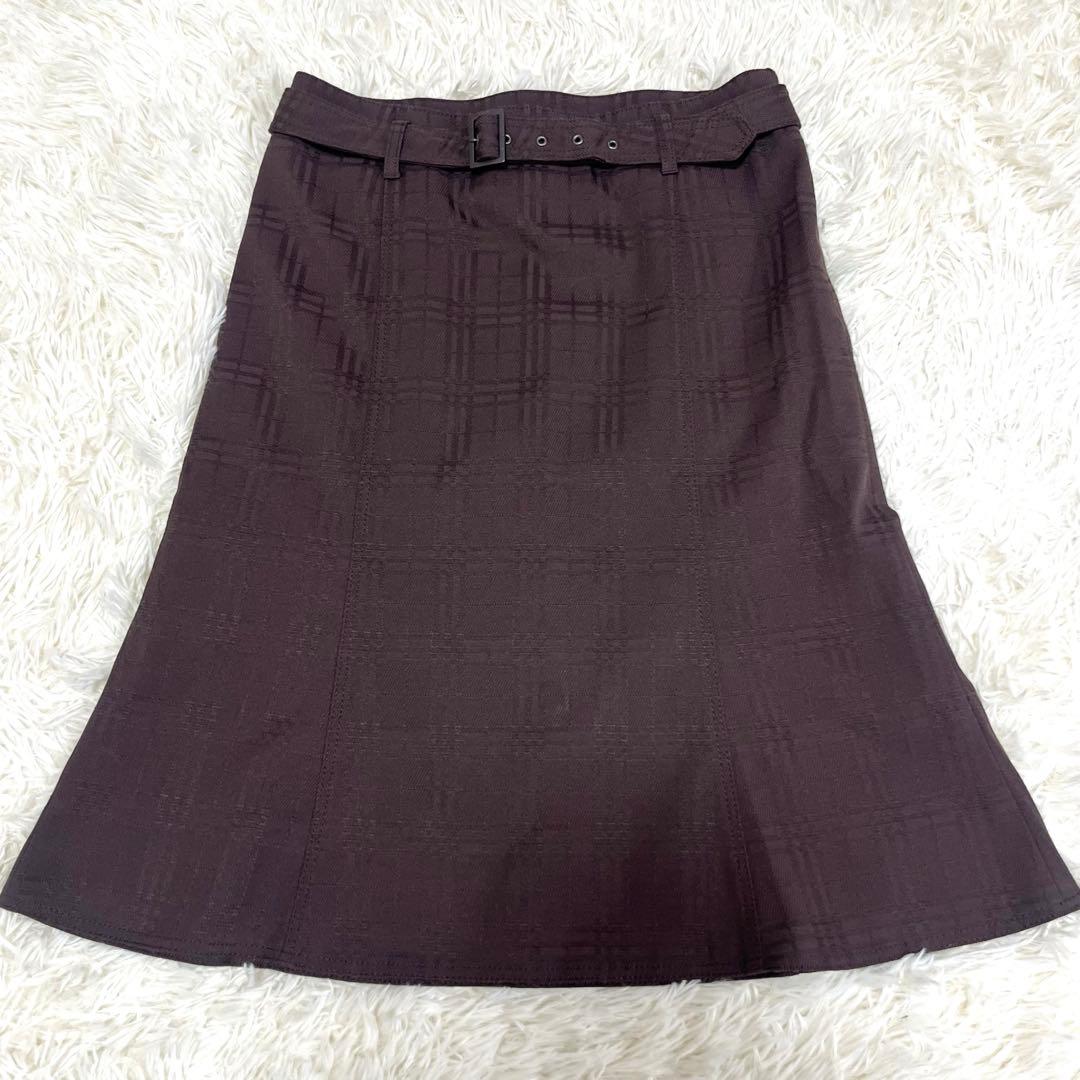 バーバリーロンドン 3ピース シャドーチェック パンツ スカート　ジャケット　茶