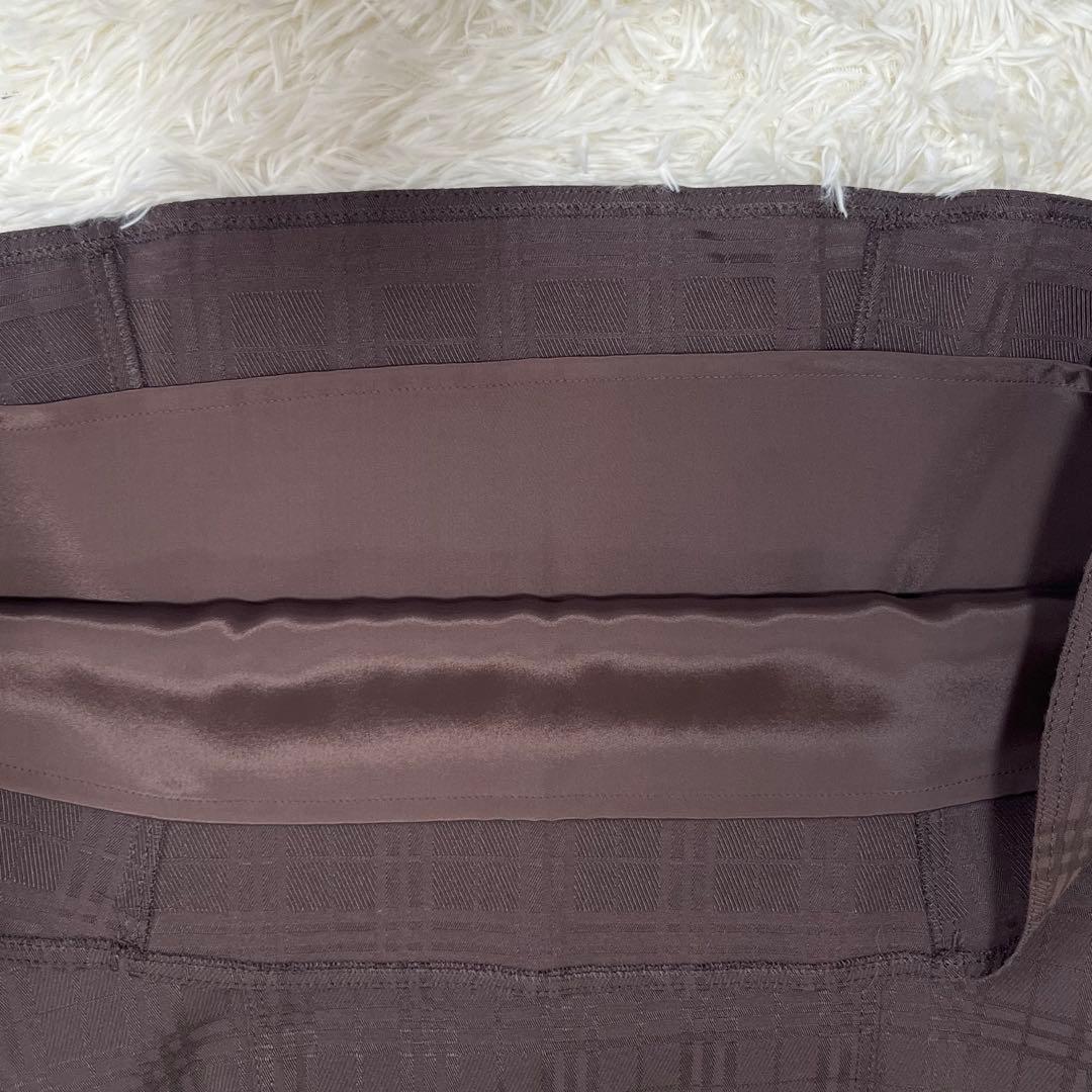 バーバリーロンドン 3ピース シャドーチェック パンツ スカート　ジャケット　茶