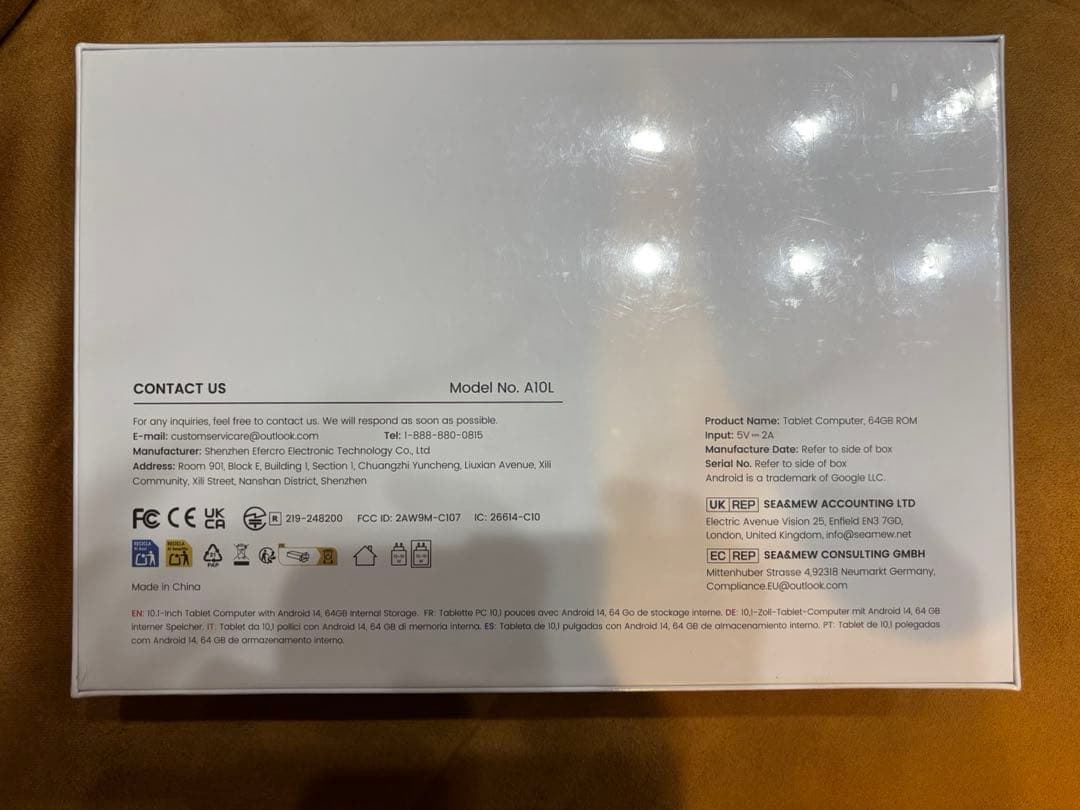 タブレット10インチ Android14 8コア 12GB+64GB+1TB拡張