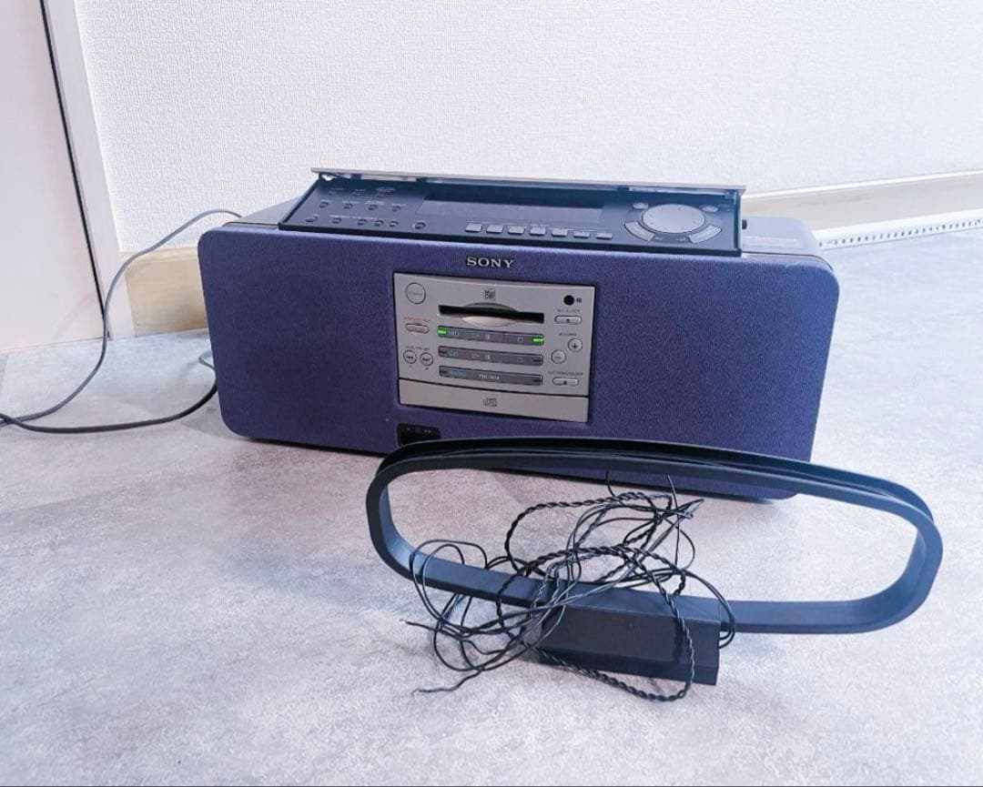 ZS-M5 - SONY / ラジカセ (通電確認済, 動作未確認)