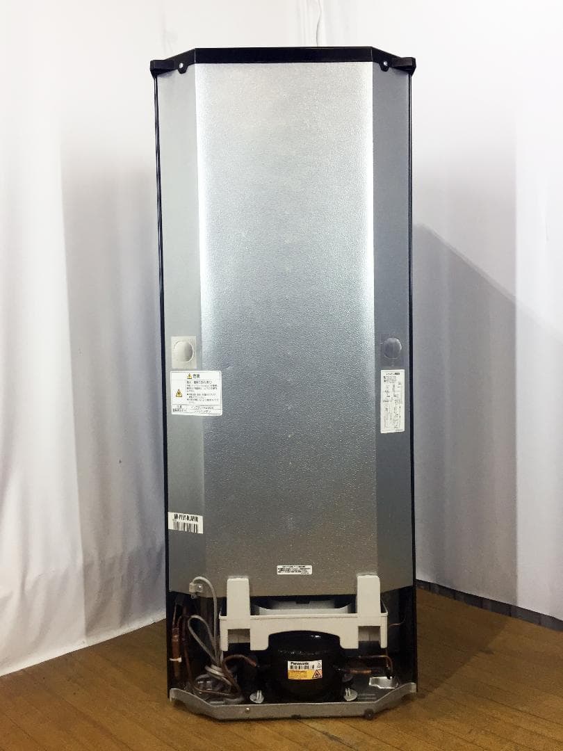 2015◆中古★三菱 ラウンドカット ２ドア冷蔵庫 ブラック 黒 MR-P15Y