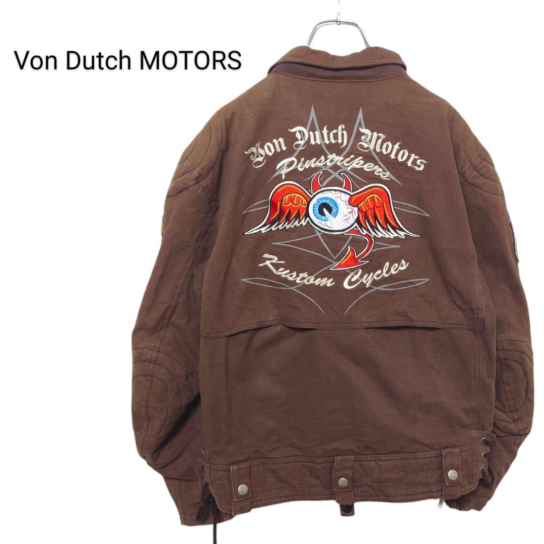 【Von Dutch MOTORS】ダック ライダースジャケット A-3016
