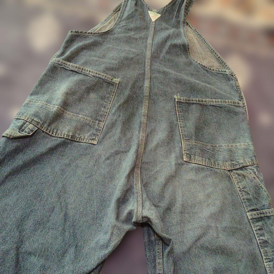 希少 60s オシュコシュ オーバーオール 緑タグ 42インチ ビンテージ