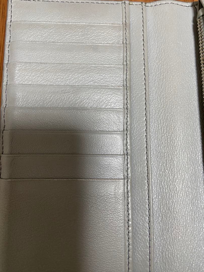 Dior ディオール　グレー 長財布 レザー