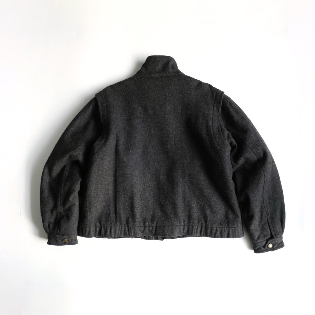 MEMBERS ONLY 中綿入りウールジャケット チャコール XL