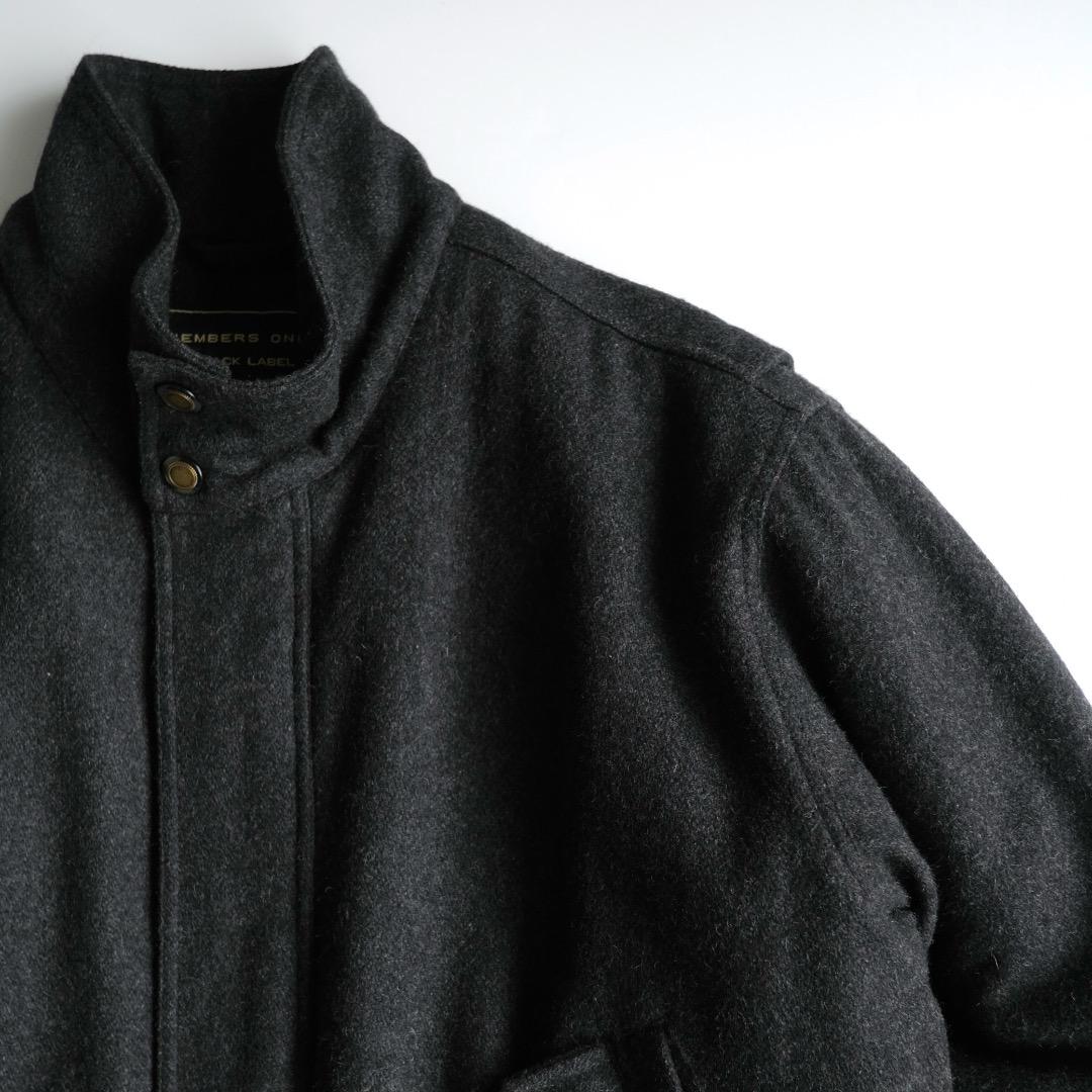 MEMBERS ONLY 中綿入りウールジャケット チャコール XL