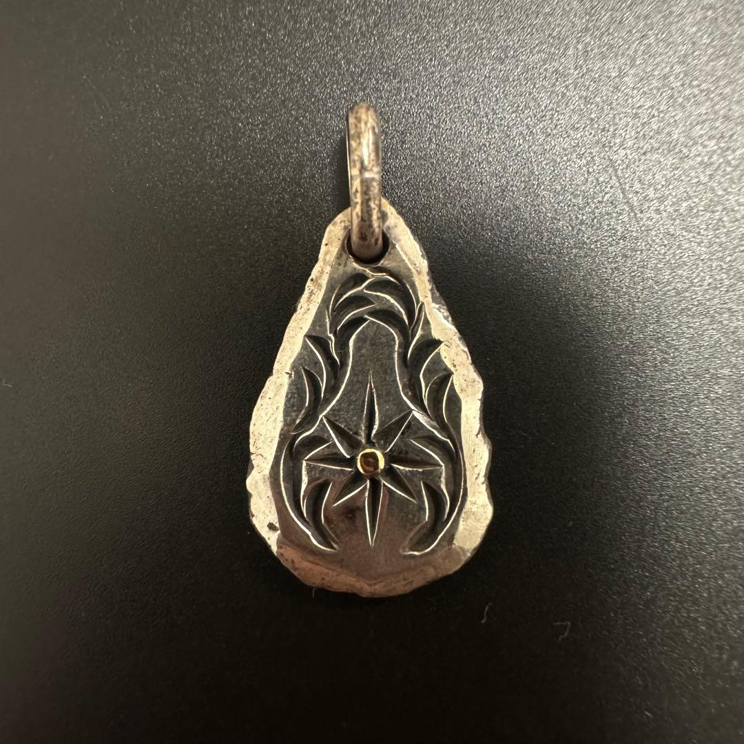 BIG HAND K18 SUN シルバー アラベスク メタル ペンダント