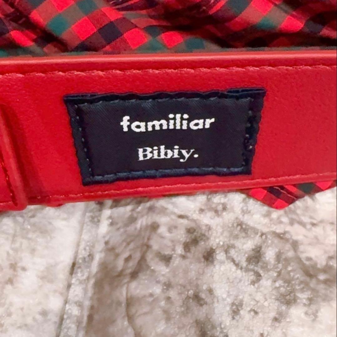 familiar Bibiy. フリルチェックストラップ