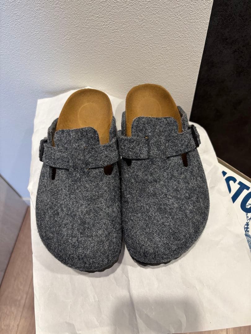 【美品】BIRKENSTOCK ビルケンシュトック ボストン フェルト 37