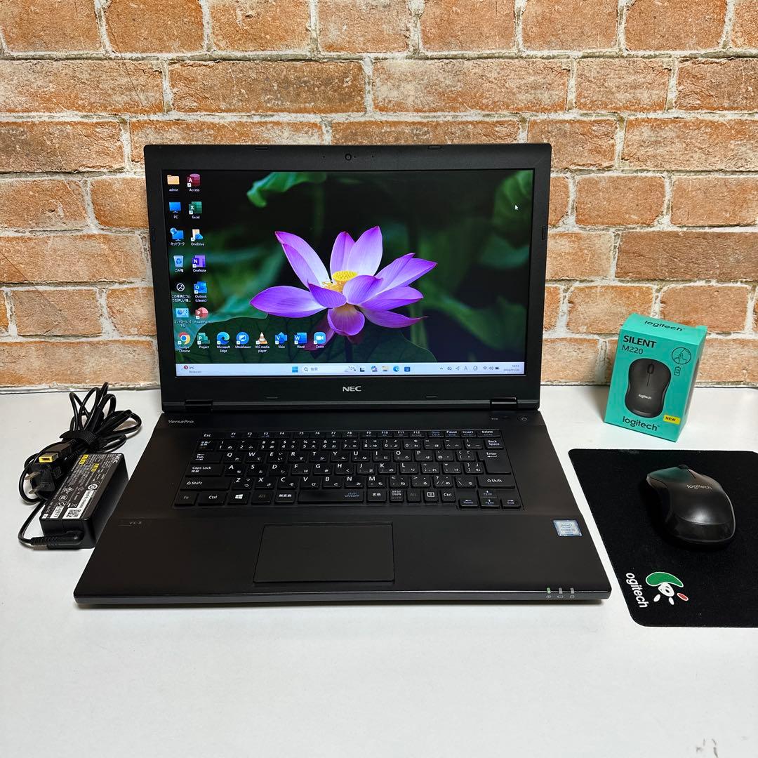 NECノート PC Webカメラ高速起動SSD Windows11 オフィス付