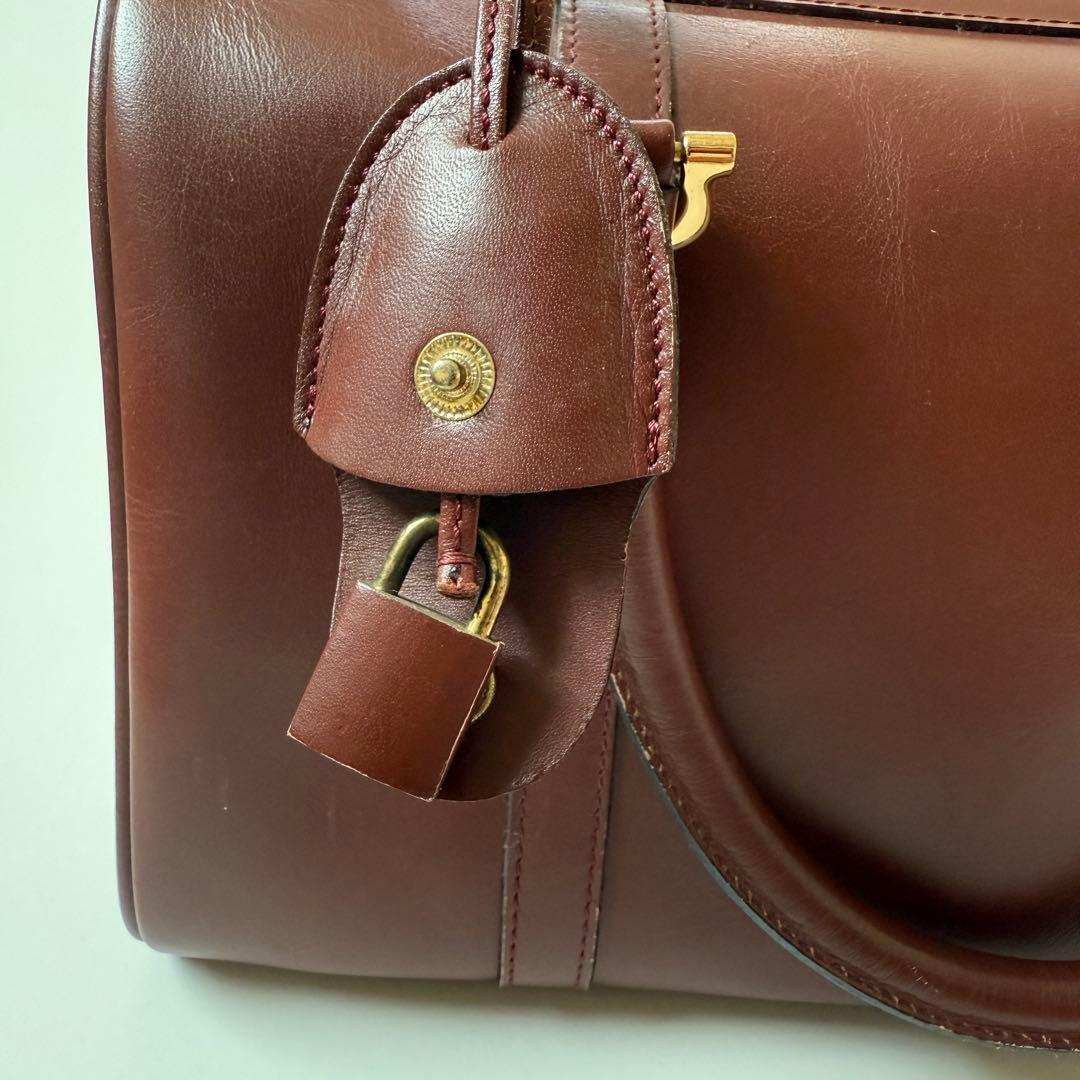 カルティエ マストライン レザー ボストンバッグ 2C Cartier