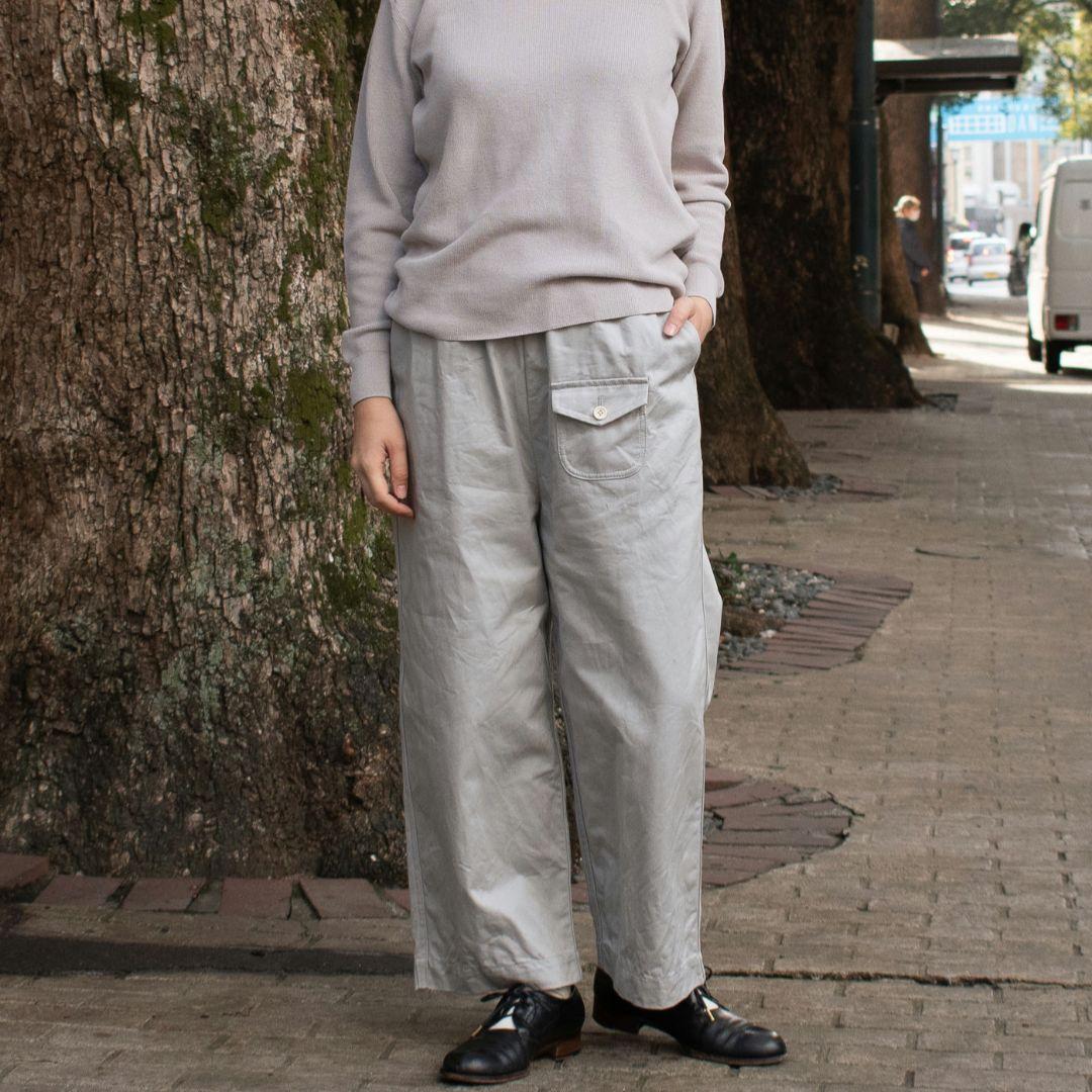 美品◆ゴーシュ　カツラギワイドパンツ　グレー