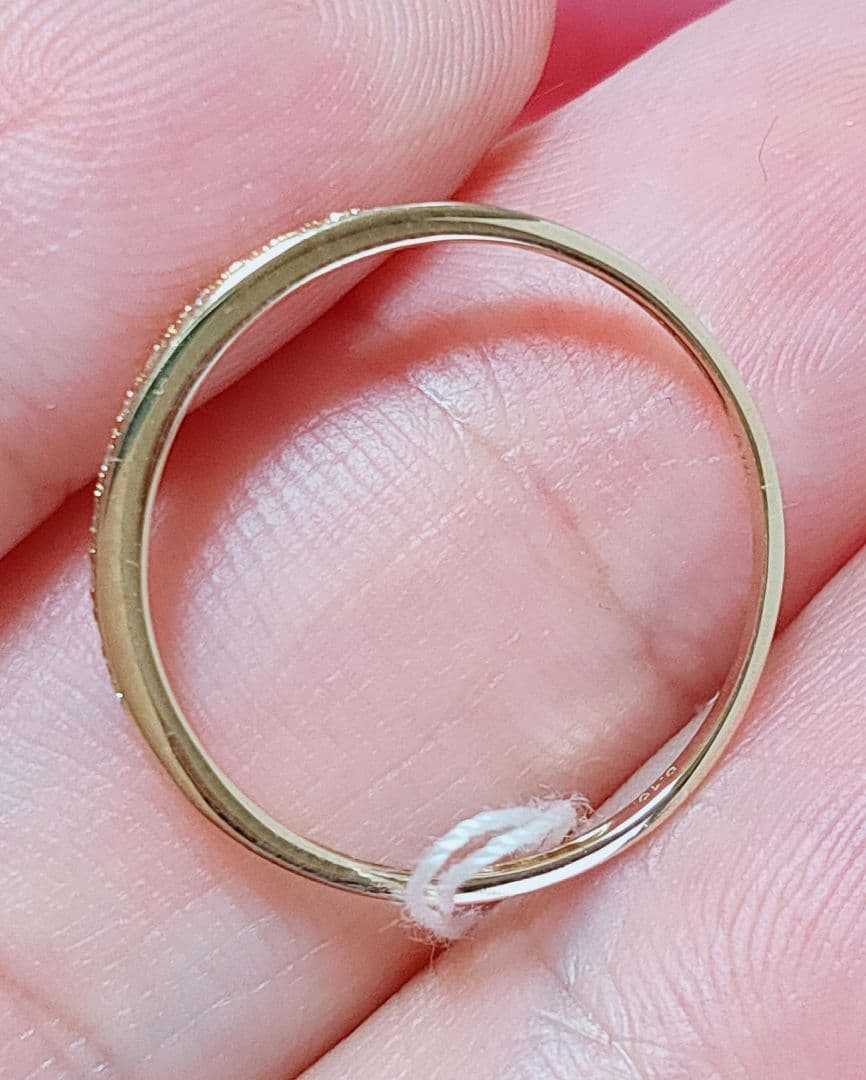 新入荷 未使用 k18PG ダイヤモンド0.10ct エタニティリング