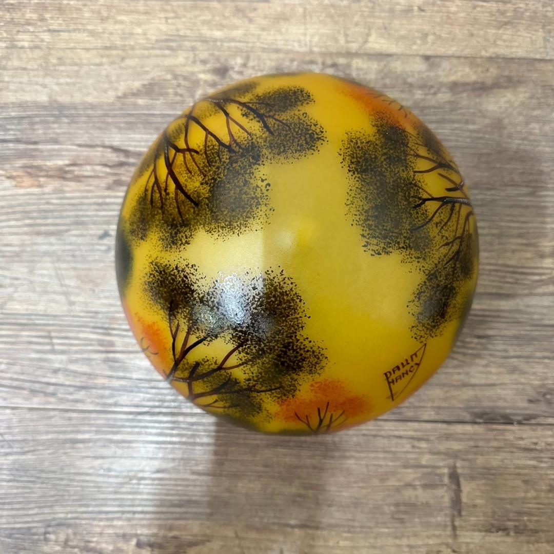 ドームナンシー　吊り卓上照明　アンテルカレール　被せガラス　高さ40cm