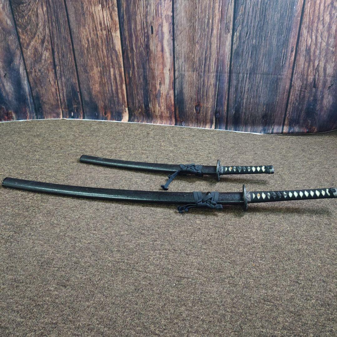 日本刀 鞘付き模造刀 大小2本セット 観賞用