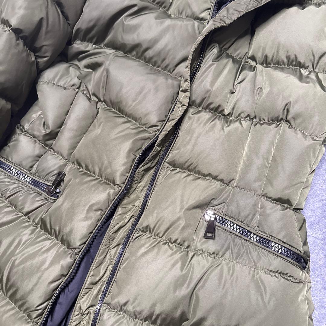 破格！モンクレールbetulong ☆ロングダウンコート・ジャケット☆カーキ美品