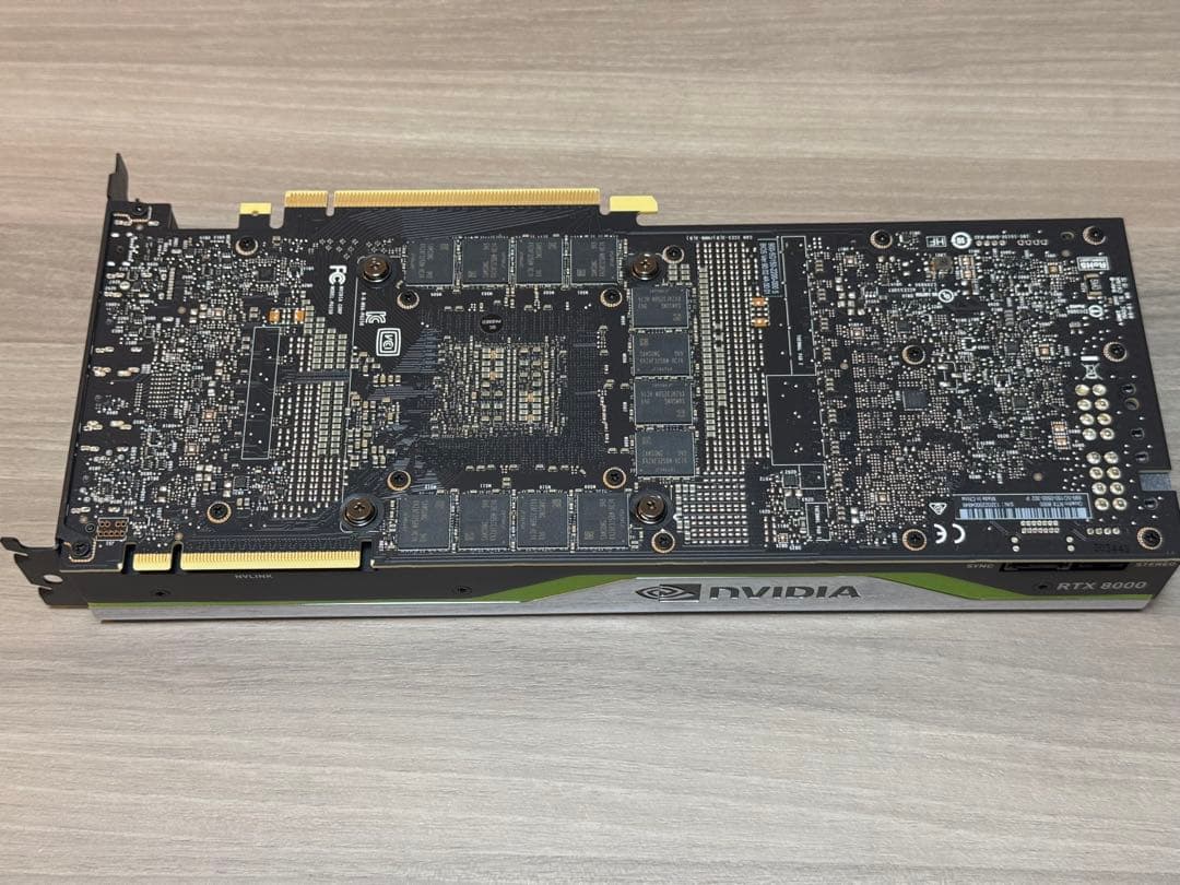 NVIDIA Quadro RTX8000 48GB 中古グラフィックボード