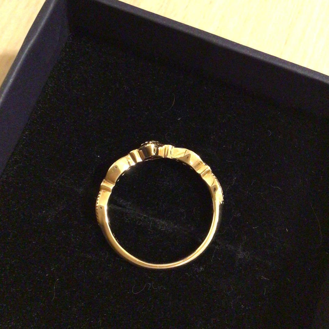 フェスタリア　10K イエローゴールド　ダイヤモンドリング　11号