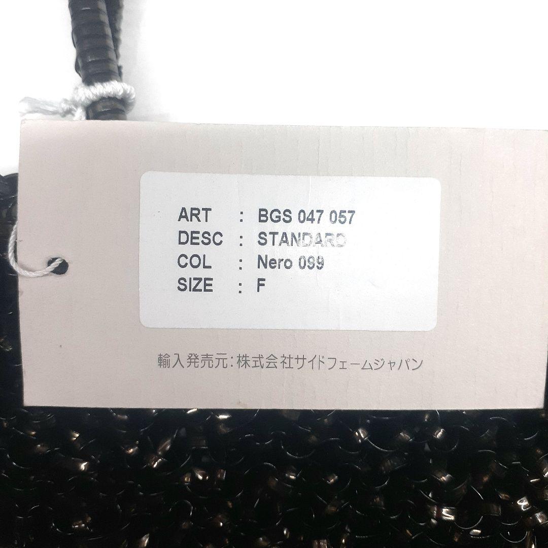 タグ付き ANTEPRIMA ワイヤーハンドバッグ スクウェア ラージ ブラック