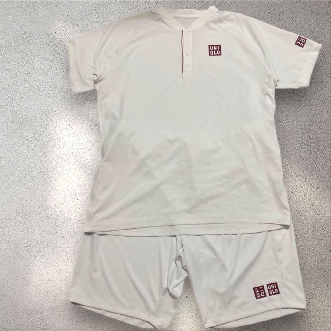 ユニクロ　テニスウェア　上下セット　ロジャーフェデラー　全英モデル　美品✨XL