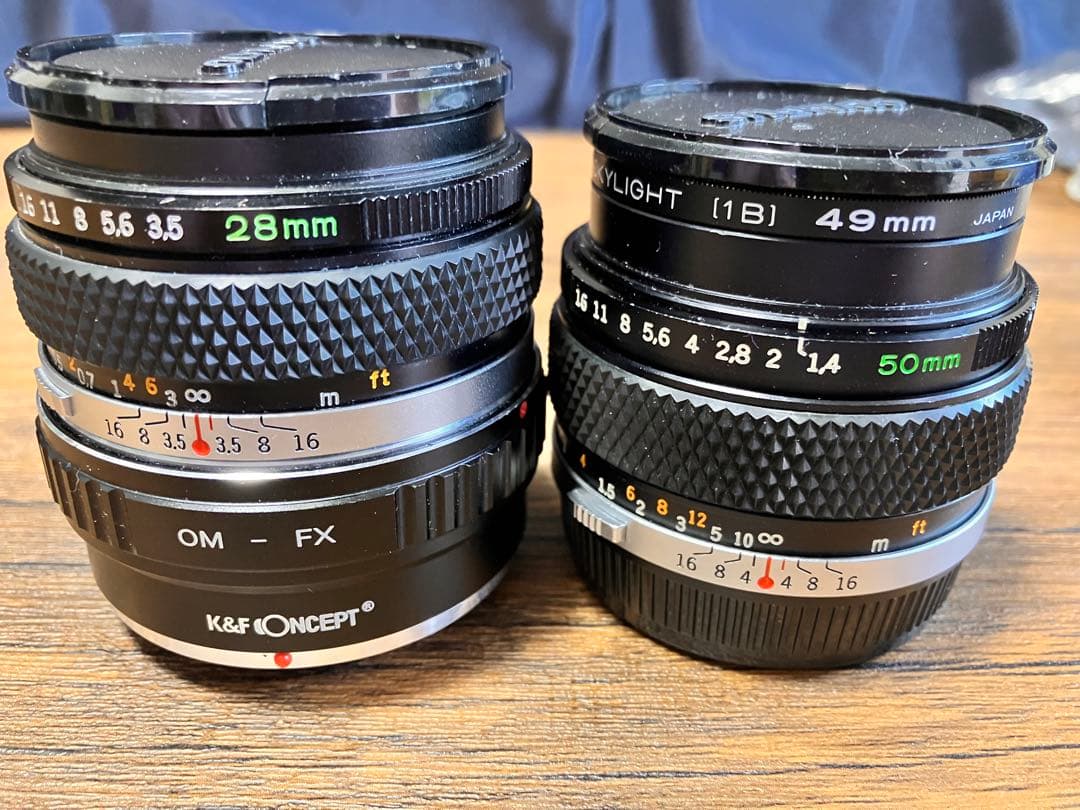 オリンパス　OM-SYSTEM G.ZUIKO28mm レンズ　50mm レンズ