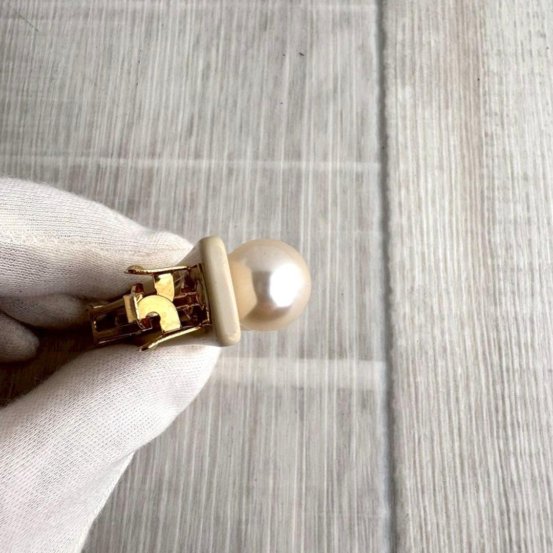 Alexandre de Paris パールライン バレッタ 大玉 真珠