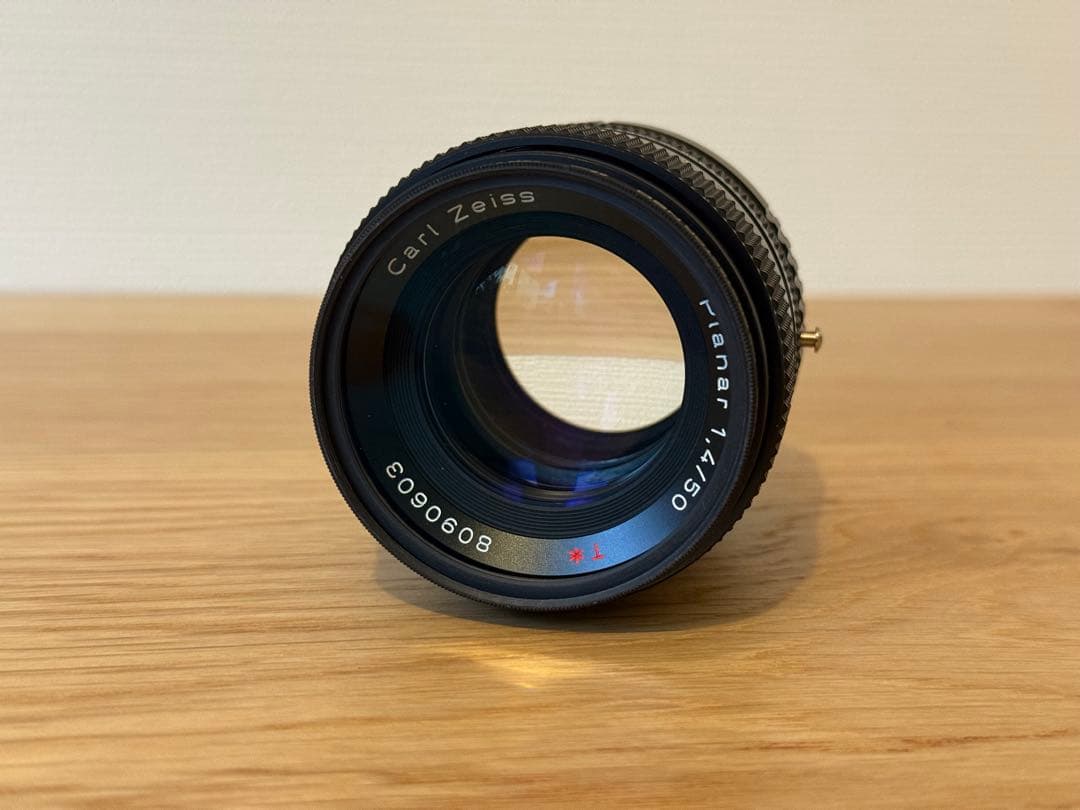 CONTAX Planar 50mm F1.4 MMJ プラナー　アダプター付き