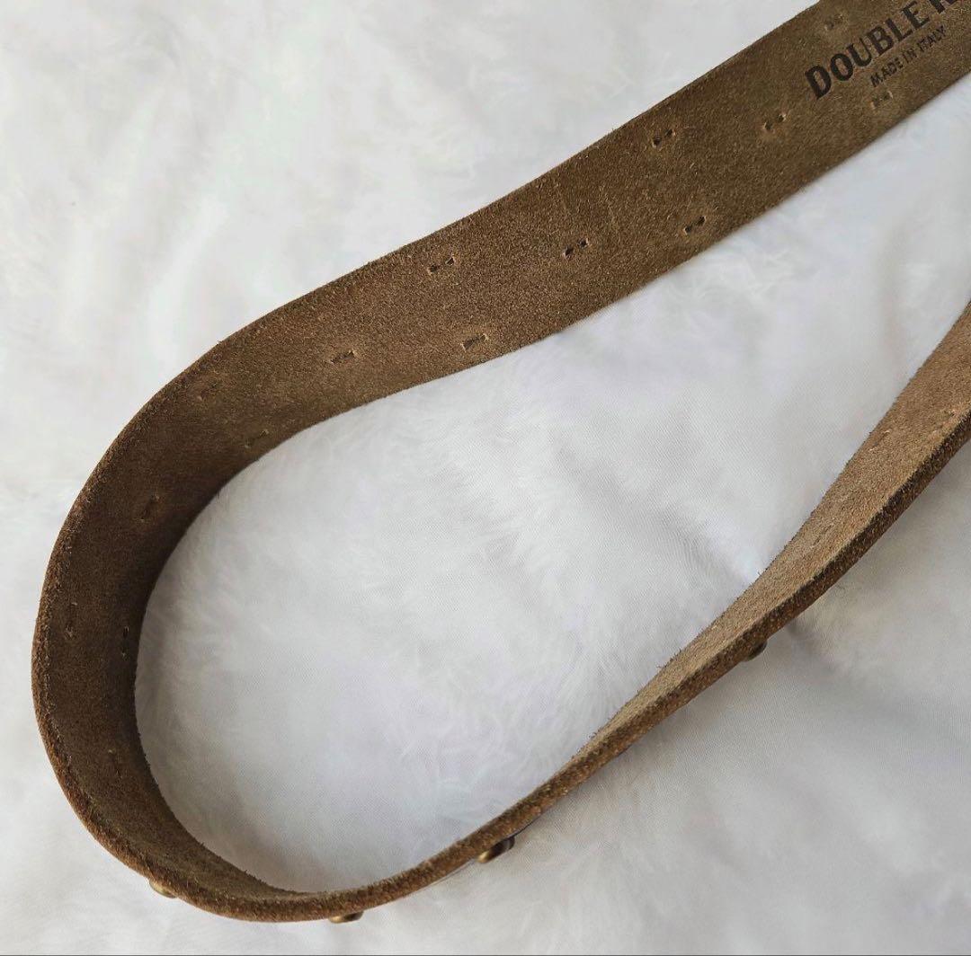 【新品】DOUBLE RL RRL ラルフローレン ロゴ レザーベルト