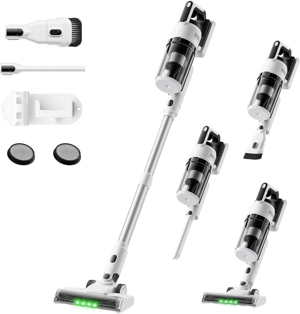 掃除機 コードレス 75kPa強力吸引・55分連続稼働