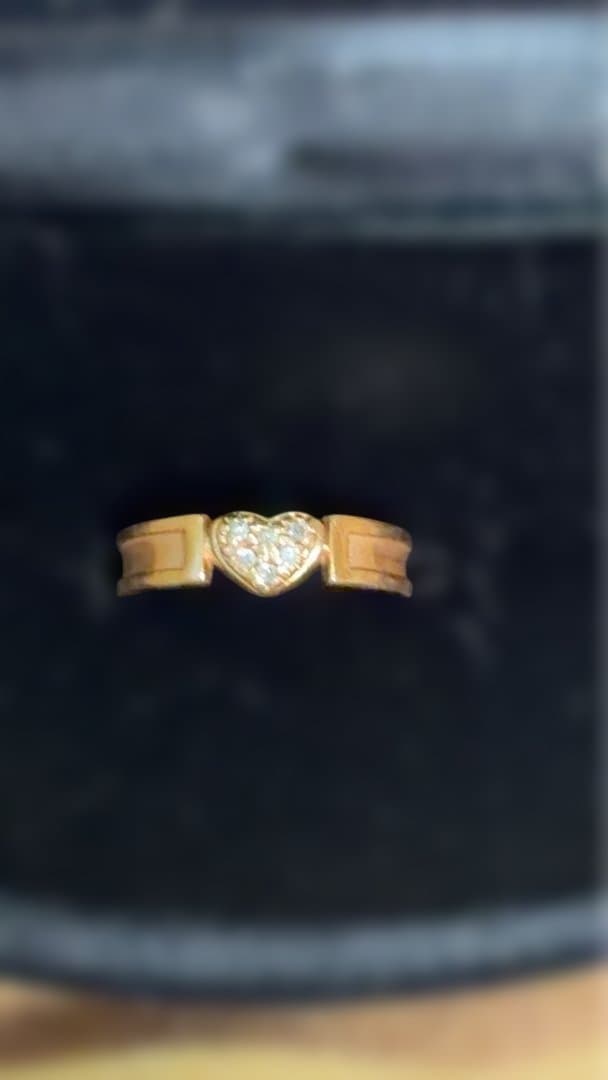 K18 ツツミ　ピンクゴールド　リング　ピンキーリング