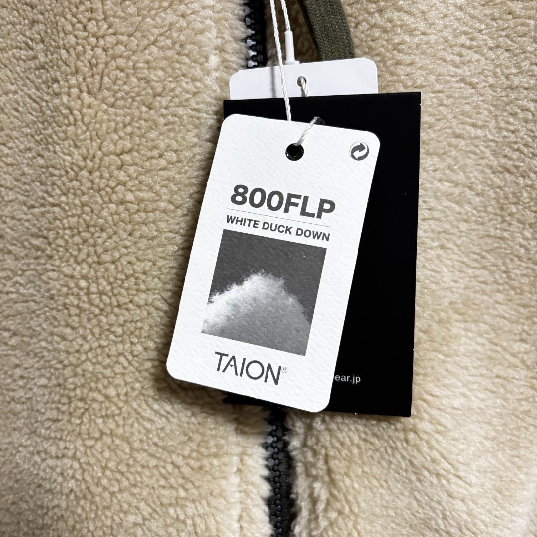 新品【TAION×fredy emue】ダウンジャケット 38 ベージュ　カーキ