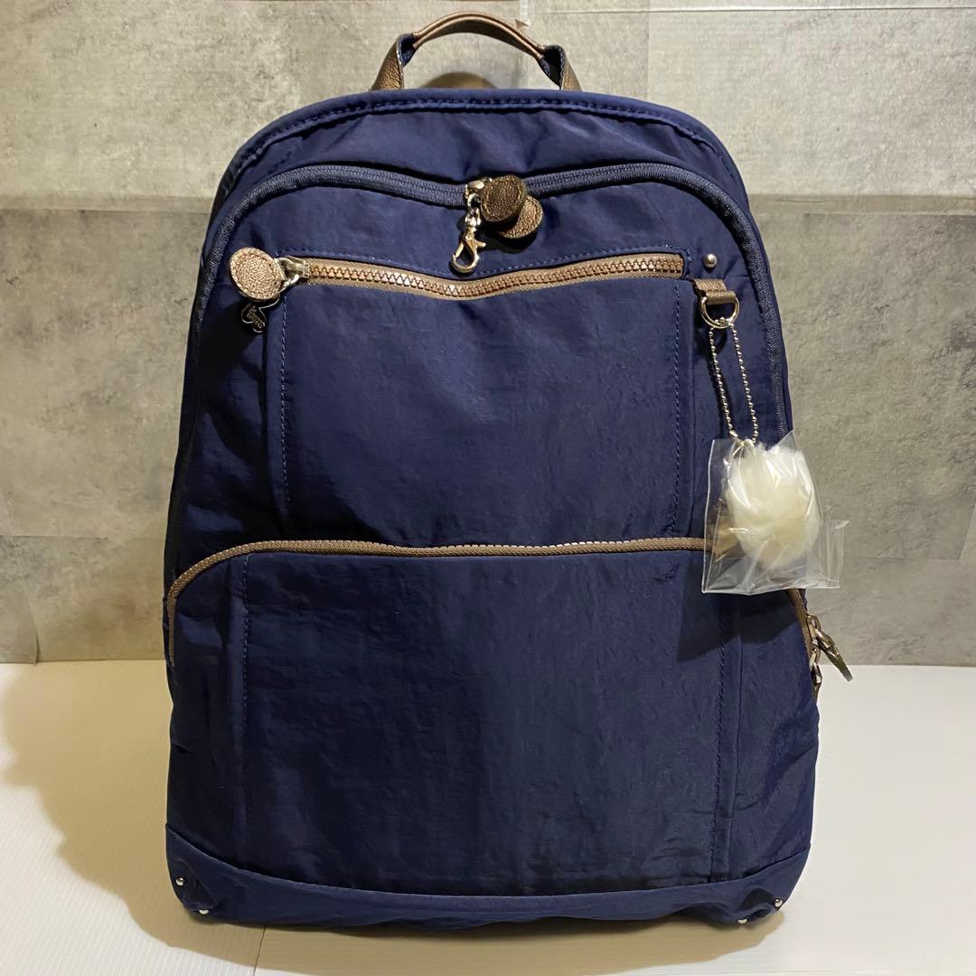 【未使用】kanana project　ナイロンリュック　ネイビー