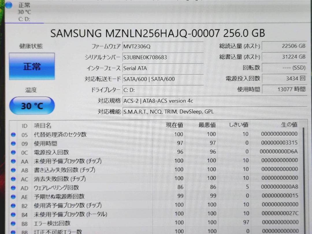 Windowsノート本体 Panasonic Let's note CF-SZ6 i5/8GB/256GB