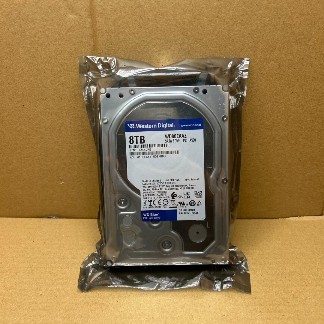 外付けハードディスク・ドライブ Western Digital WD80EAAZ 8TB HDD