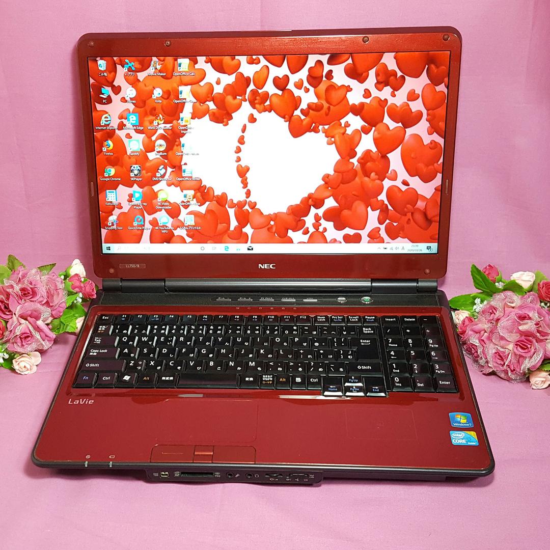 赤色NEC❥最新WIN10❥CORE-I5❥大容量500G❥Office❥