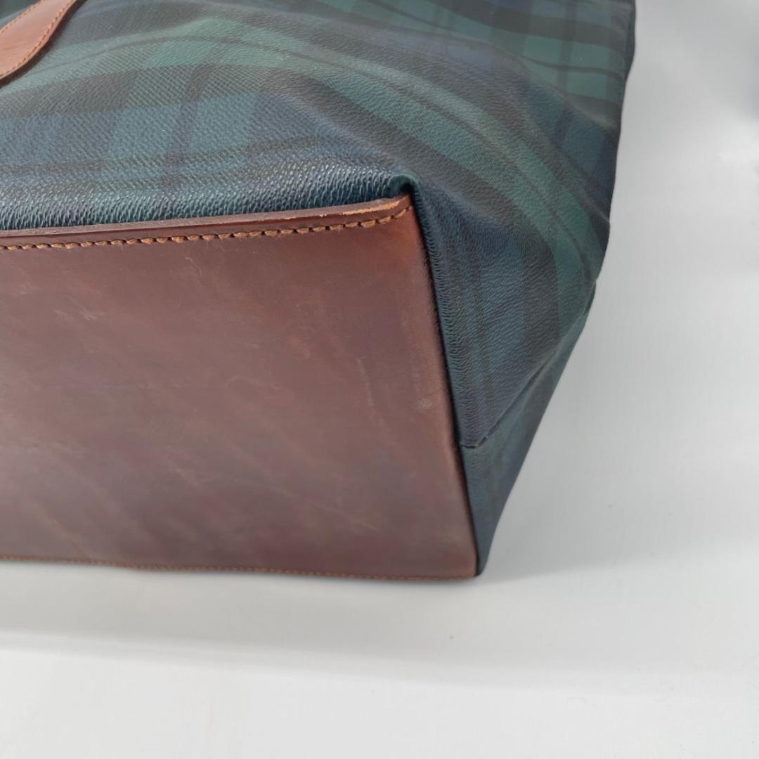 15446✨希少✨ポロラルフローレン 大容量 トートバッグ ブラックチェック