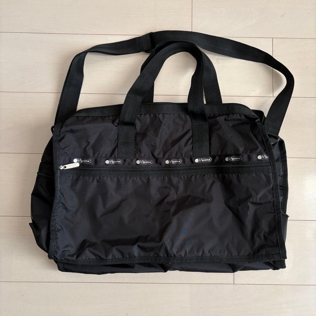 美品　レスポートサック　ボストンバッグ　ブラック　旅行カバン
